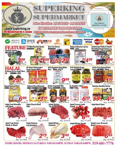 Superking Supermarket (London) Flyer July 3 to 9