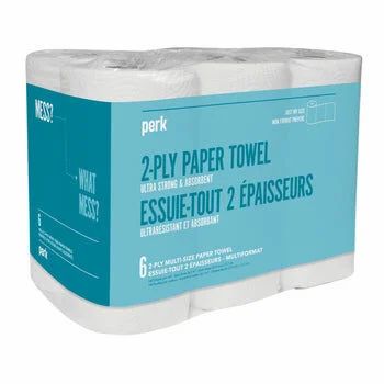 Staples: BOGO Free Perk Paper Towel - 160 Sheets Per Roll - 6 Pack - White $12.99