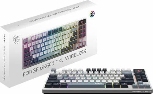 Amazon.ca: MSI Forge GK600 TKL W Sky US 2.4GHz Wireless $69.99