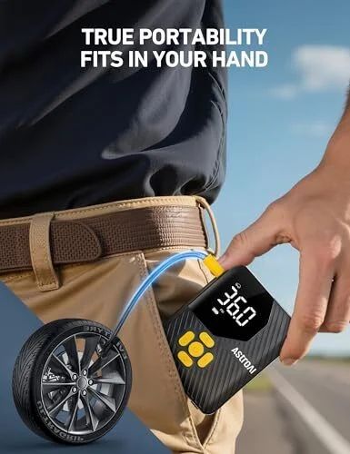Amazon.ca: AstroAI L7 Mini Tire Inflator/air compressor - 29.98