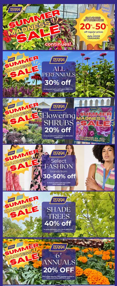 Terra Greenhouses Flyer July 3 to 9