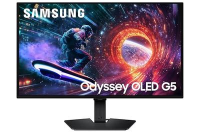 SAMSUNG 27 inch Odyssey G5 QHD QD-OLED Gaming Monitor 180Hz 0.03ms HDR10 Freesync DP + HDMI - (LS27FG502SNXZA) [Canada Version]