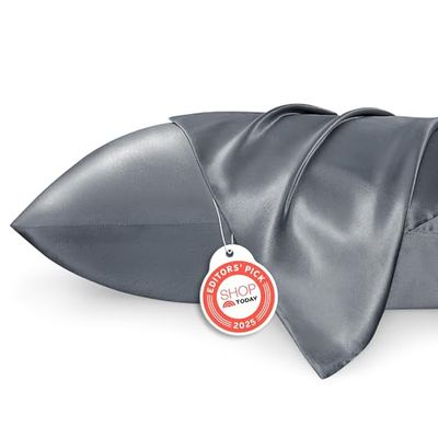 Bedsure Satin Pillow Cases Queen Size 2 Pack