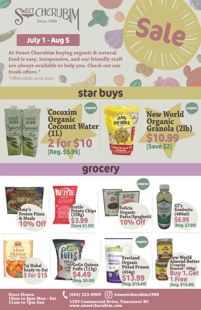 Sweet Cherubim Flyer July 1 to August 5