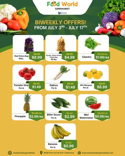 Food World Supermarket Flyer July 3 to 17