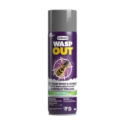 Wilson ONE Shot Jet Foam Hornet & Wasp Killer | Foam Spray Will Blanket nests | 7316510 – 425G, Pack of 1