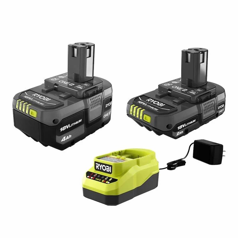 Home Depot: RYOBI 18V ONE+ 2.0 Ah Battery, 4.0 Ah Battery, and Charger promo with free tool $198