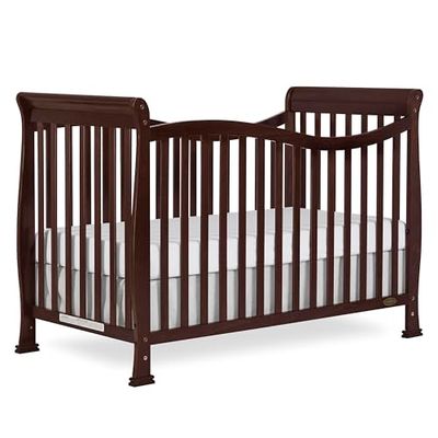 Dream On Me Violet 7 in 1 Convertible Life Style Crib in Espresso, Greenguard Gold Certified