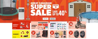 Canadian Tire: Super Sale up to 40% off + Flyer Deals