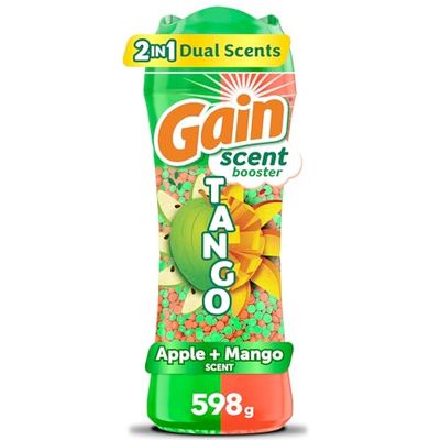 Gain Tango 2-in-1 Laundry Scent Booster Beads, Apple and Mango Scent, Laundry Beads with Dual Scents Plus All Day Freshnes, 598 g