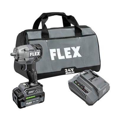 Flex 3/8" Compact Impact Wrench Kit(1x5.0Ah Battery+160W Charger)