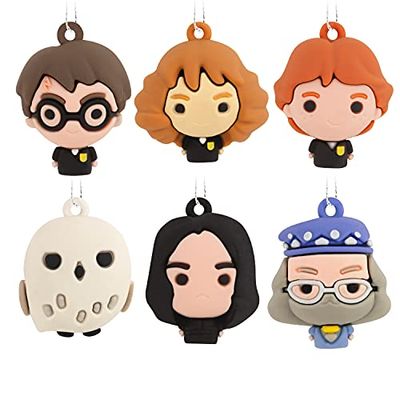 Hallmark Harry Potter and Friends Miniature Christmas Ornaments, Set of 6 Multicolor 0002HCM9980