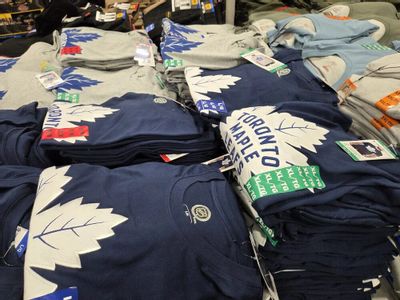 Costco: Toronto Maple Leafs T-shirt. Embroidered - $16.99