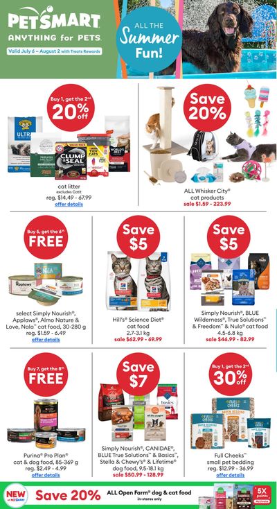 PetSmart Monthly Flyer July 6 to August 2