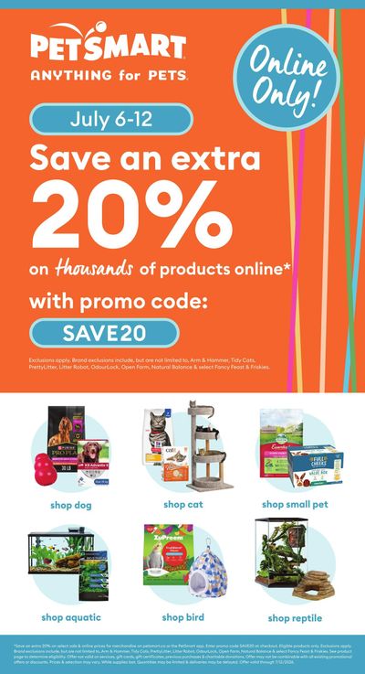 PetSmart Flyer July 6 to 12