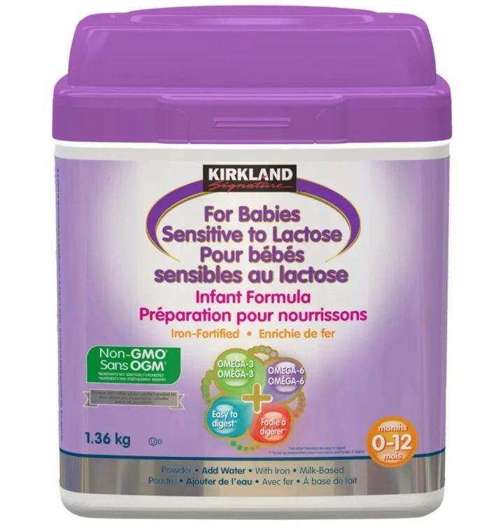 Costco: Canada Wide. Kirkland Signature Infant Formula. $9 off. Reg. $43.99. 1.36 kg. NonGMO and Sensitive varieties.