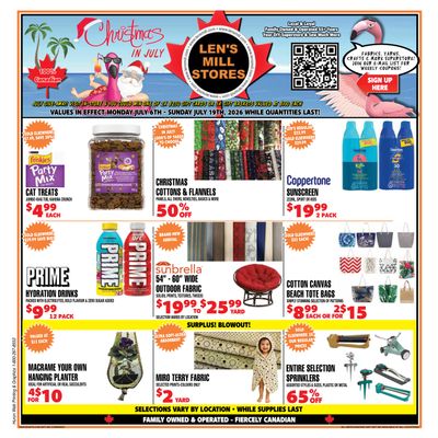 Len's Mill Stores Flyer July 6 to 19