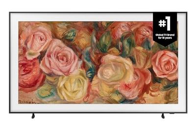SAMSUNG 65-Inch QLED The Frame LS03D Series, Quantum Processor 4k, 120 Hz Refresh Rate, Art Mode, Anti-Reflection Matte Display, Wall Mount Included, Smart TV - QN65LS03DAFXZC