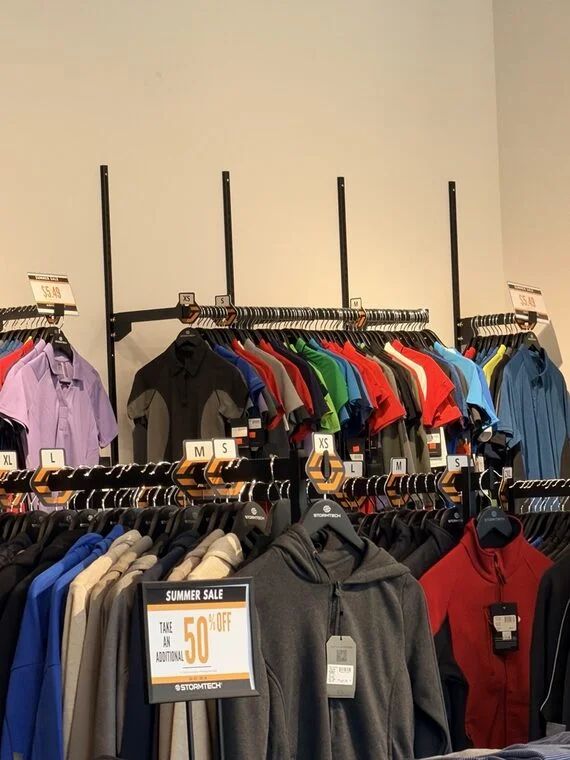 stormtech factory outlet: $5 t shirts and dry fit tshirts