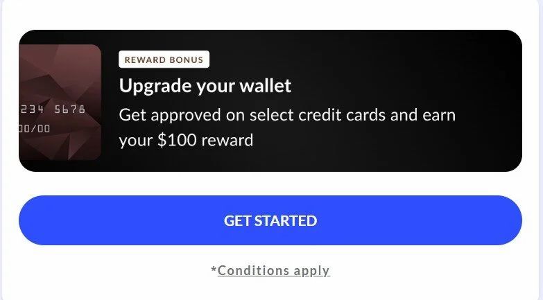 Borrowell.com: 2 x $100 cash bonus for credit card applications