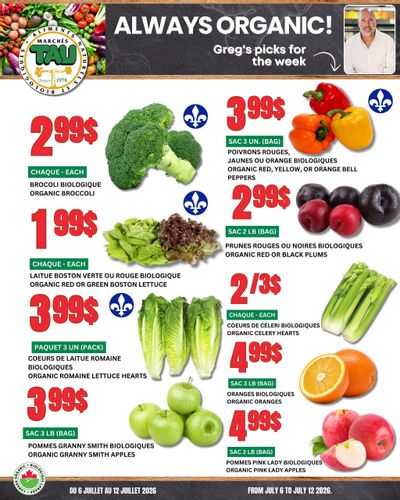 Marches Tau Produce Flyer July 6 to 12