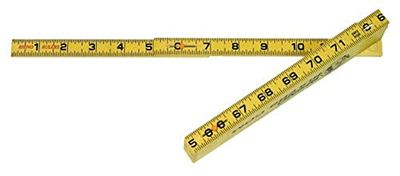 Rhino Rulers Folding Inside Reading Carpenter's Ruler 6' Length - 55145, Multi