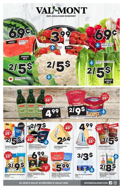 Val-Mont Flyer July 9 to 15