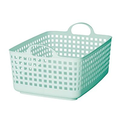 Like-it │SCB-7 │Daily use Inside or Outside. Movable Handles Make it Easy to Carry Around. | Portable Large Basket for Kitchen, Laundry and Kids Room. | 13.98 x 17.91 x 9.96 | White | 6.34 gal