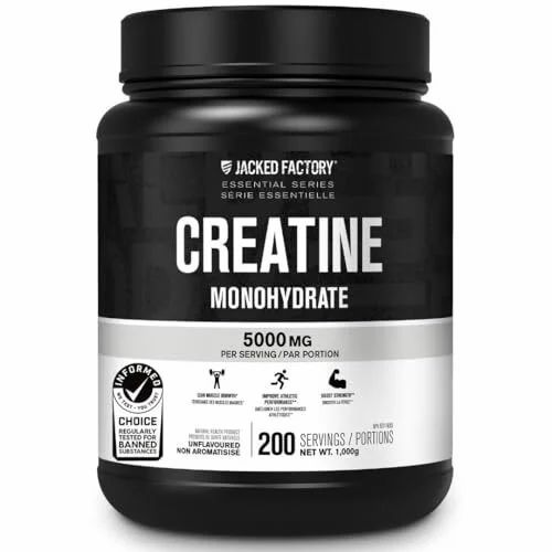 Amazon.ca: Jacked Factory Creatine Monohydrate Powder 1000g (Canadian) - $39
