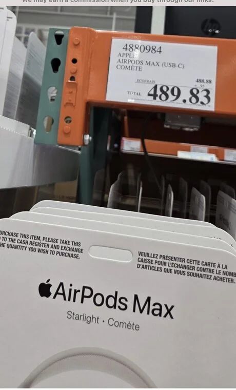 Costco: AirPods Max - USB - C (Gen 1) - $499 at Costco in store, YMMV