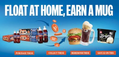 A&W Root Beer Float at Home Promotion July 13, 2026 to November 8, 2026