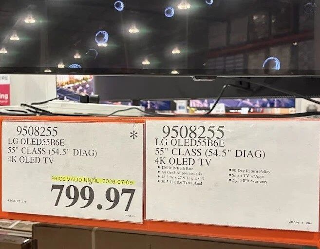 Costco: LG OLED55B6E Costco in Store $799.97 at Buffalo Run Calgary