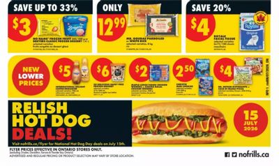 No Frills Ontario Flyer Deals July 9th – 15th: Schneiders Red Hots or Maple Leaf Top Dogs $2 + More