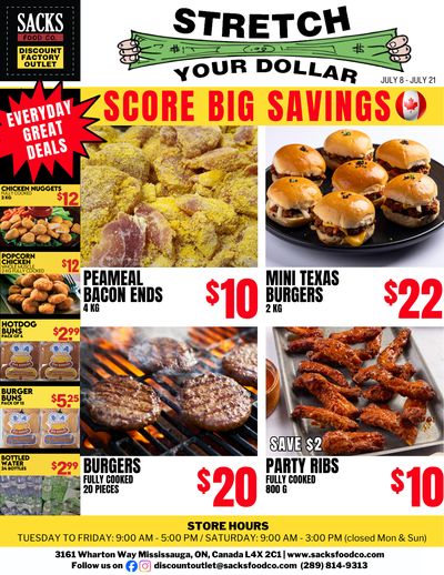 Sacks Food Co. Flyer July 8 to 21