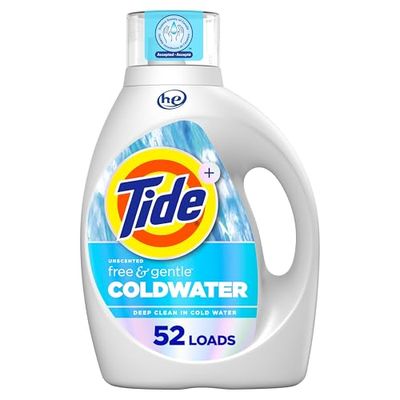 Tide Ultra Coldwater Liquid Laundry Detergent, Original Scent, 52 Loads, Laundry Detergent Liquid Formulated for Cold Water, 2.15 L