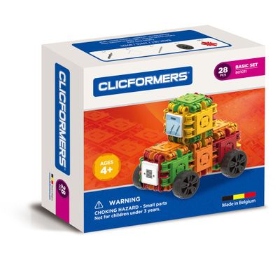 Clicformers 801011 Truck Set Educational Building Blocks Kit, Construction STEM Toy on Sale for $12.74 at Amazon Canada