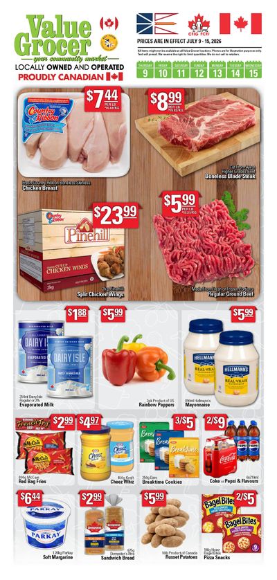 Value Grocer Flyer July 9 to 15