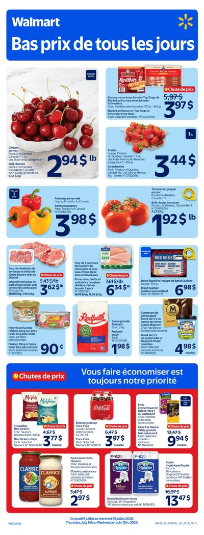 Walmart (QC) Flyer July 9 to 15