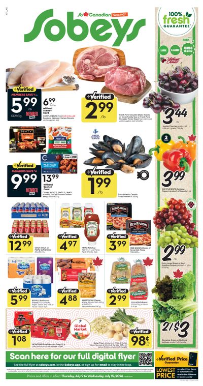 Sobeys (Atlantic) Flyer July 9 to 15