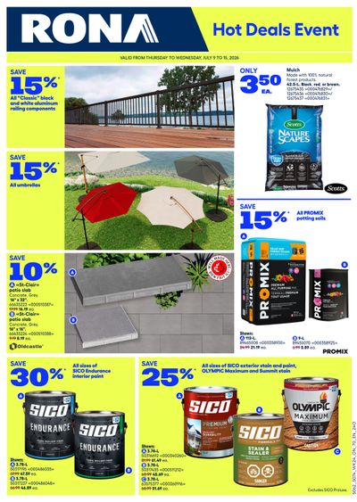 Rona & Rona+ (ON) Flyer July 9 to 15