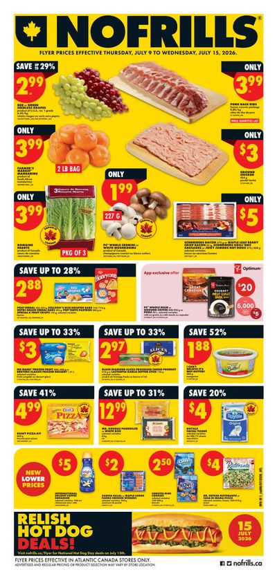 No Frills (Atlantic) Flyer July 9 to 15