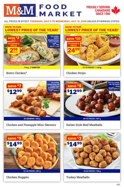 M&M Food Market (Atlantic, ON & West) Flyer July 9 to 15