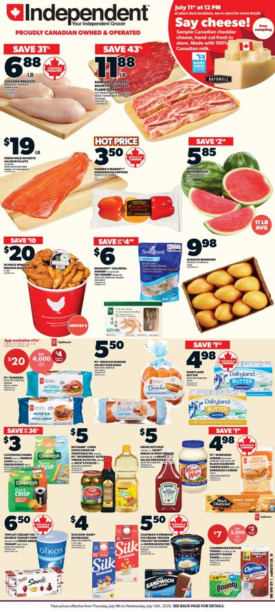Independent Grocer (West) Flyer July 9 to 15