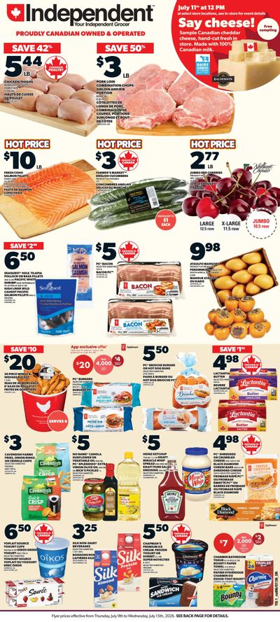 Independent Grocer (ON) Flyer July 9 to 15