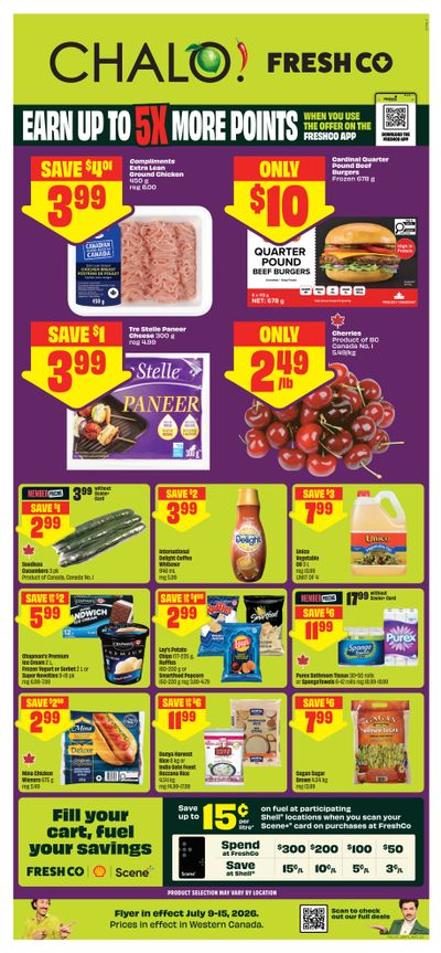 Chalo! FreshCo (West) Flyer July 9 to 15