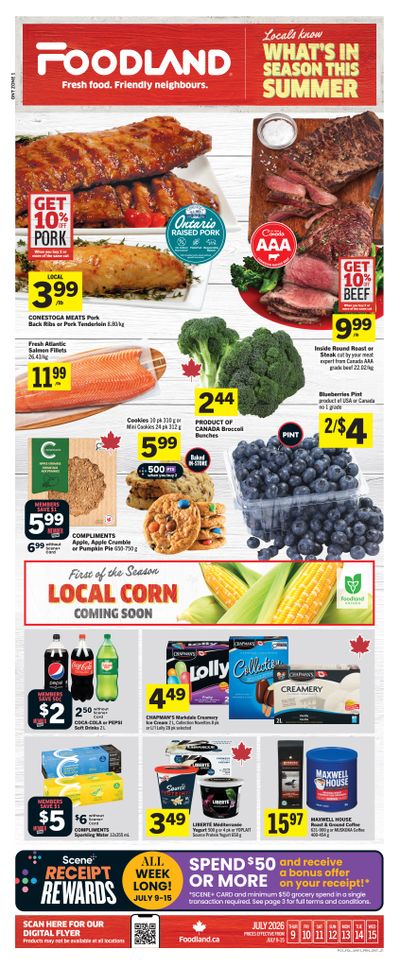 Foodland (ON) Flyer July 9 to 15