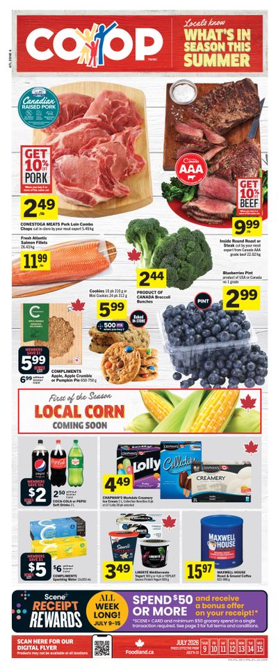 Foodland Co-op Flyer July 9 to 15