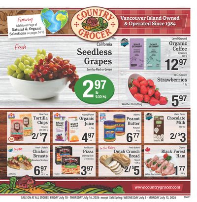 Country Grocer Flyer July 10 to 16