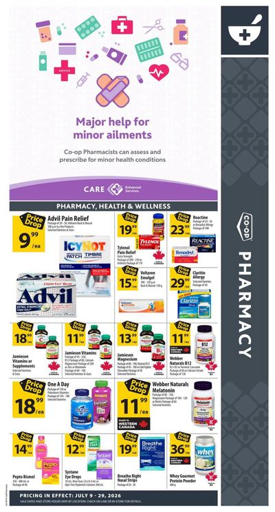Co-op (West) Pharmacy Flyer July 9 to 29