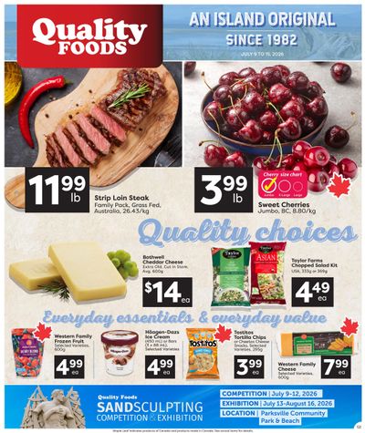 Quality Foods Flyer July 9 to 15